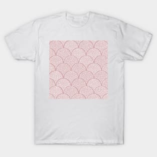 Japanese Fish Scales / Baby Pink Texture T-Shirt